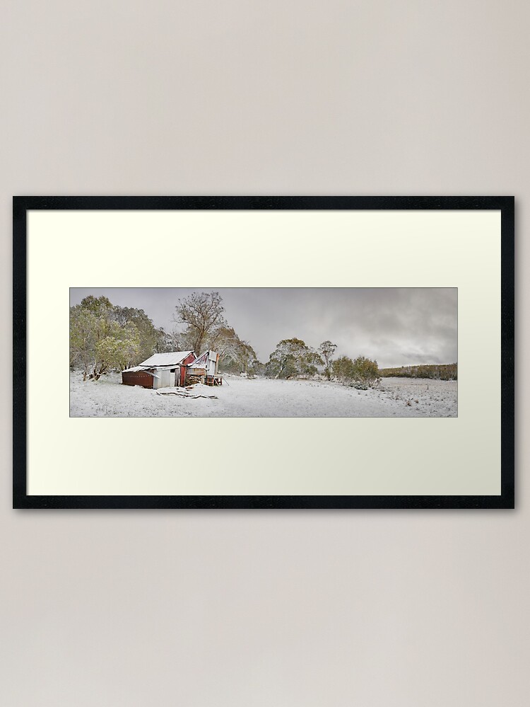 Alternate view of Kellys Hut, Alpine National Park, Victoria, Australia Framed Art Print