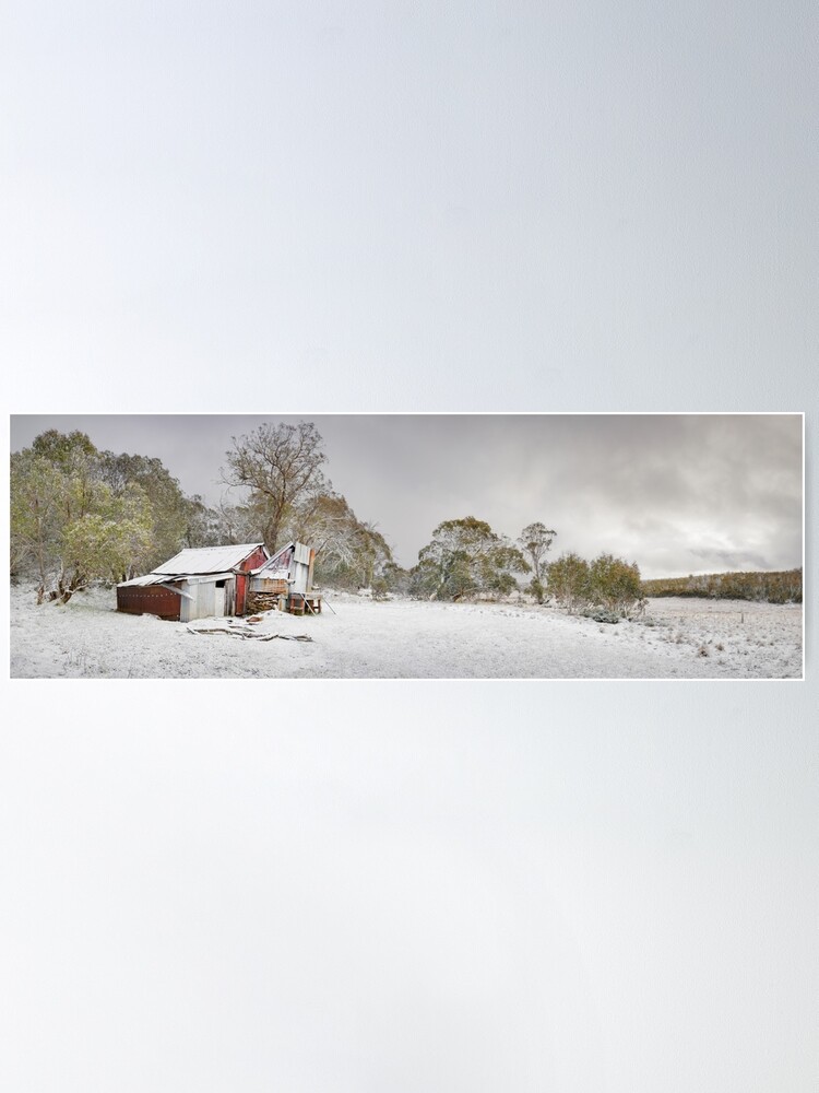 Alternate view of Kellys Hut, Alpine National Park, Victoria, Australia Poster