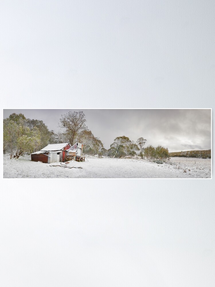 Alternate view of Kellys Hut, Alpine National Park, Victoria, Australia Poster