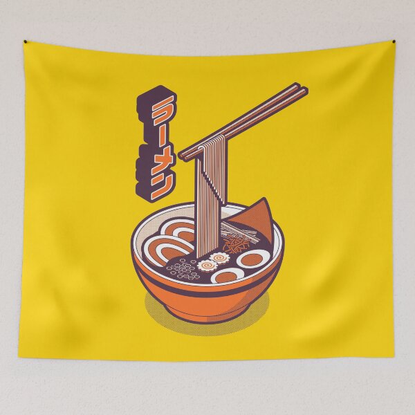 Item preview, Ramen Isometric - Yellow Orange designed and sold by VoodooCircus.