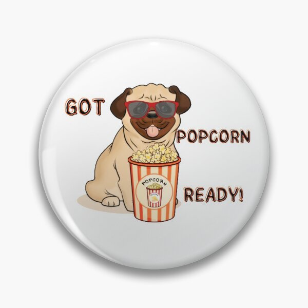 Artikelvorschau, Mops hat das Popcorn fertig entworfen und verkauft von Digitalme Designs.