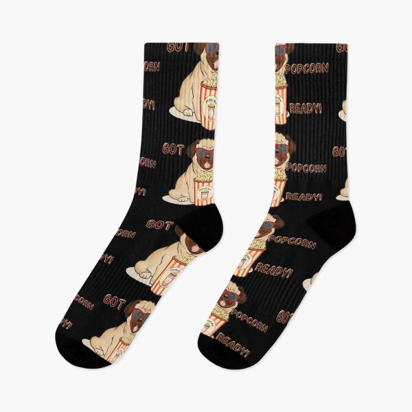 Item preview, Pug Got The Popcorn Ready designed and sold by Digitalme Designs.
