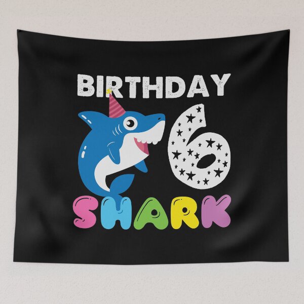 Item preview, 6th Year Birthday Shark designed and sold by DAFIN.