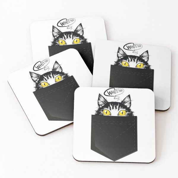 Item preview, Who's There Pocket Cat designed and sold by classy-shop.