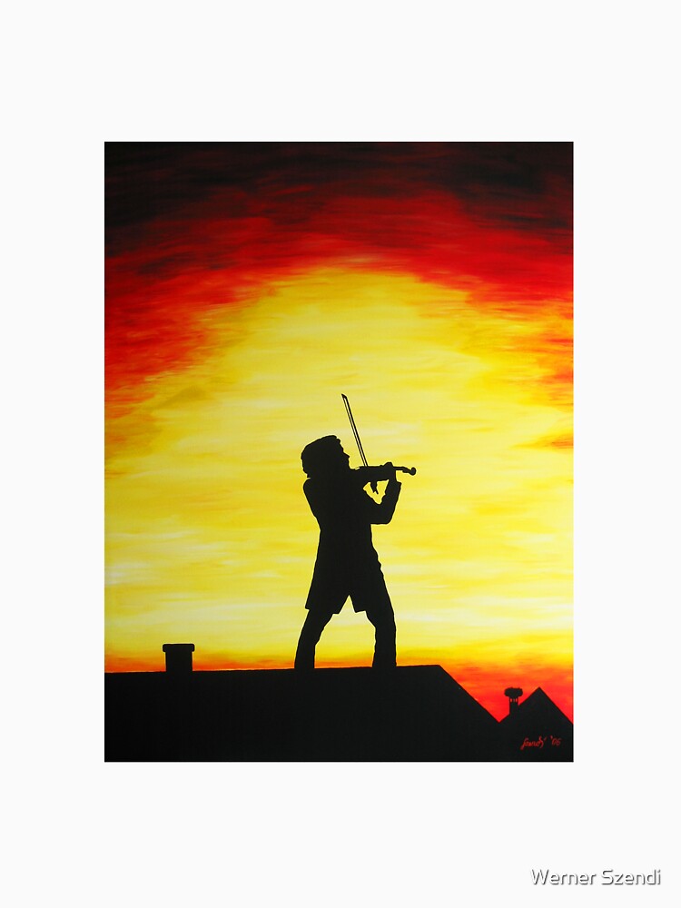 Artwork view, Fiddlers on the roof designed and sold by Werner Szendi