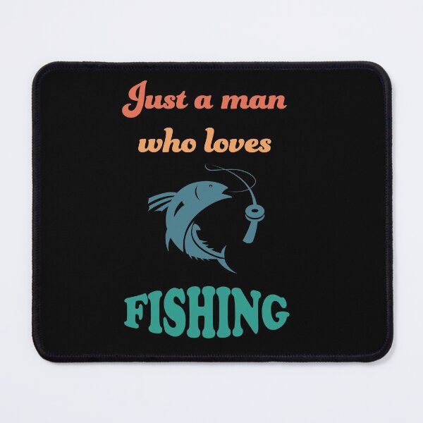 Item preview, Just A Man Who Loves Fishing Vintage Colors designed and sold by geminivibe.