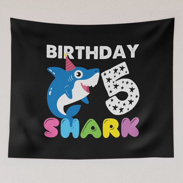 Item preview, 5th Year Birthday Shark designed and sold by DAFIN.