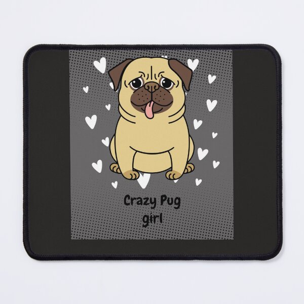 Item preview, Crazy Pug Girl Sticker designed and sold by FinnMeyer.