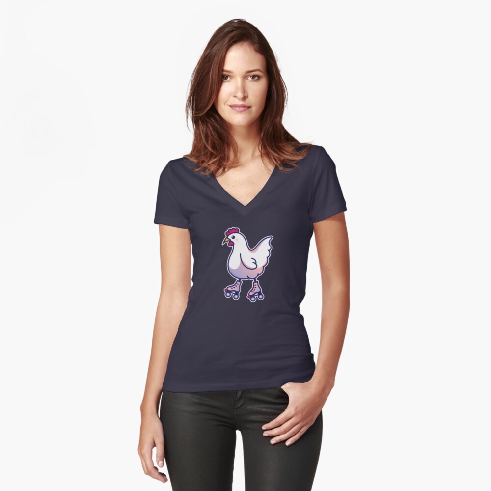 Item preview, Fitted V-Neck T-Shirt designed and sold by marindamartin.