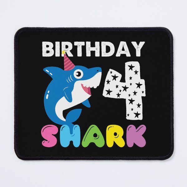 Item preview, 4th Year Birthday Shark designed and sold by DAFIN.