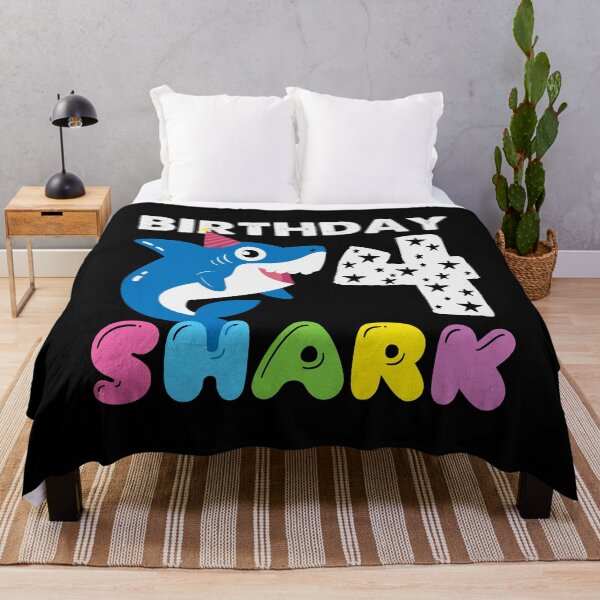 Item preview, 4th Year Birthday Shark designed and sold by DAFIN.
