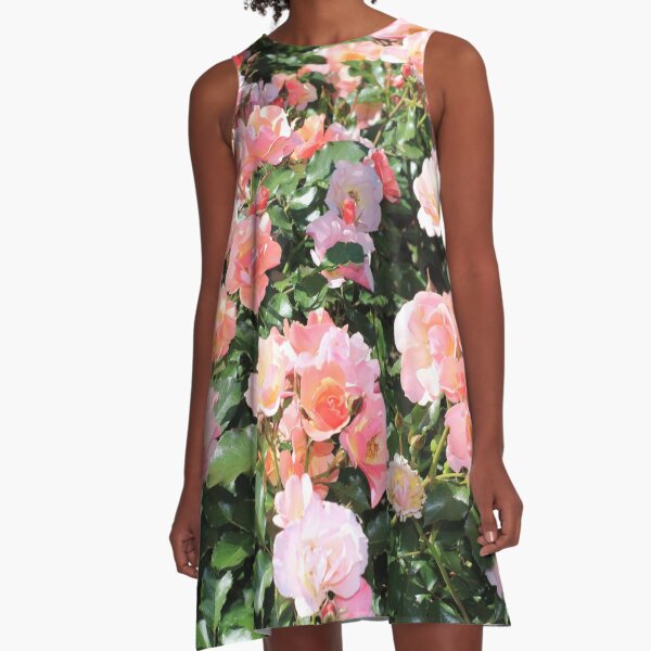 Item preview, Blooming bush of the pink roses designed and sold by IraNiva.