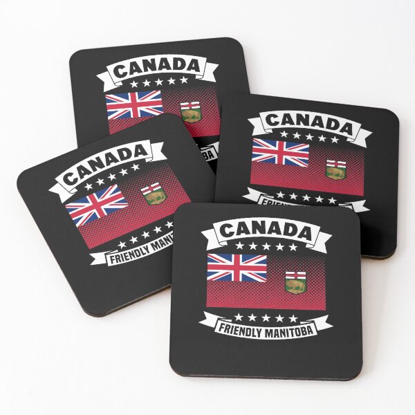 Item preview, Canada Friendly Manitoba Flag & Slogan designed and sold by CAN-USA-Fanshop.
