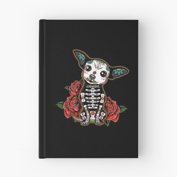 Item preview, Chihuahua dia de los muertos day of the dead Dog sugar skull designed and sold by Gabeshaffer.