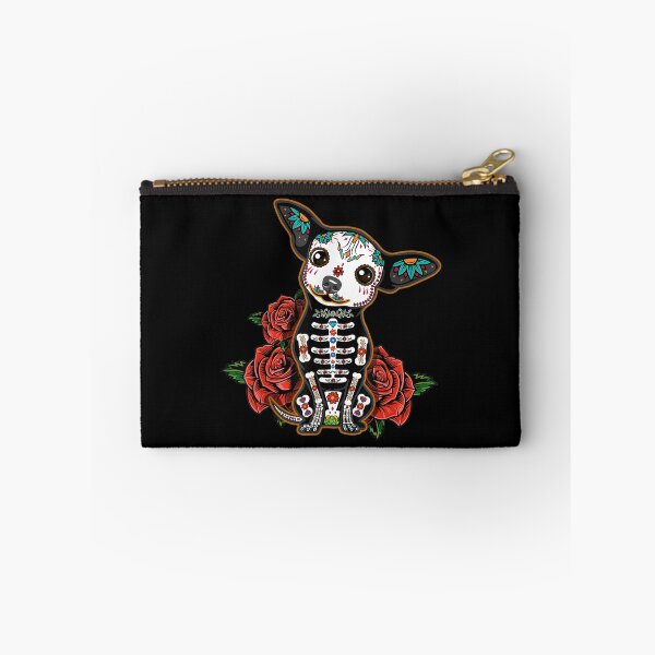 Item preview, Chihuahua dia de los muertos day of the dead Dog sugar skull designed and sold by Gabeshaffer.