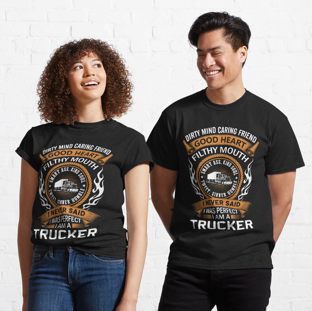 Truck Driver Vintage T-shirt, Trucker Shirts, I Just Dropped A