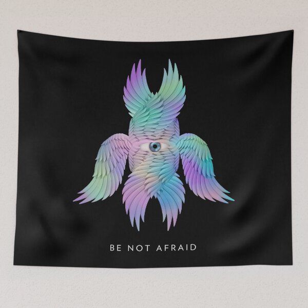 Item preview, BE NOT AFRAID | Iridescent Rainbow Seraph | Biblically Accurate Angel designed and sold by tiantanman.