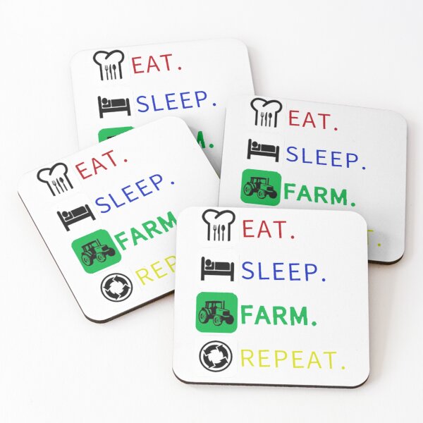 Item preview, Eat Sleep Farm Repeat Farmers designed and sold by hpshop1234.