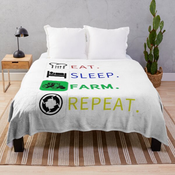 Item preview, Eat Sleep Farm Repeat Farmers designed and sold by hpshop1234.