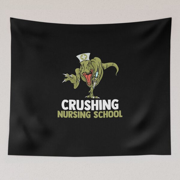 Item preview, Crushing Nursing Quote For A Clinical School Nurse Student designed and sold by Nessshirts.