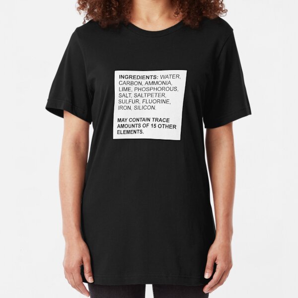 Ingredients of a Human Slim Fit T-Shirt
