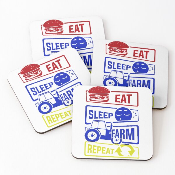 Item preview,  Eat Sleep Farm Repeat Farmers designed and sold by hpshop1234.