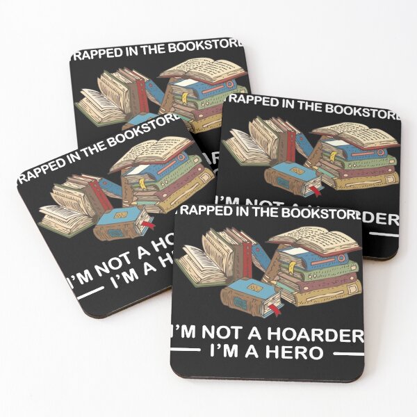 Item preview, I rescue books trapped in the bookstore i'm not a hoarder i'm a hero Funny books lover tee designed and sold by CathysGrimes.