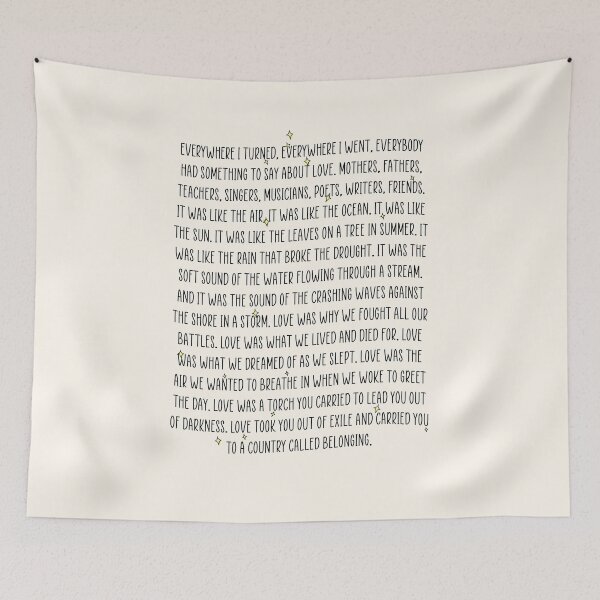 Item preview, love took you out of exile and carried you to a country called belonging. designed and sold by Pinu92.