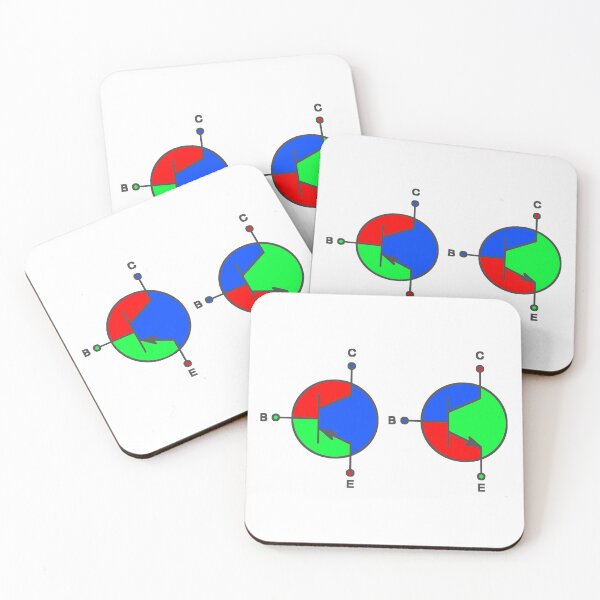 Item preview, Colorful NPN and PNP Transistor Circuit Symbol designed and sold by EngineersArt.