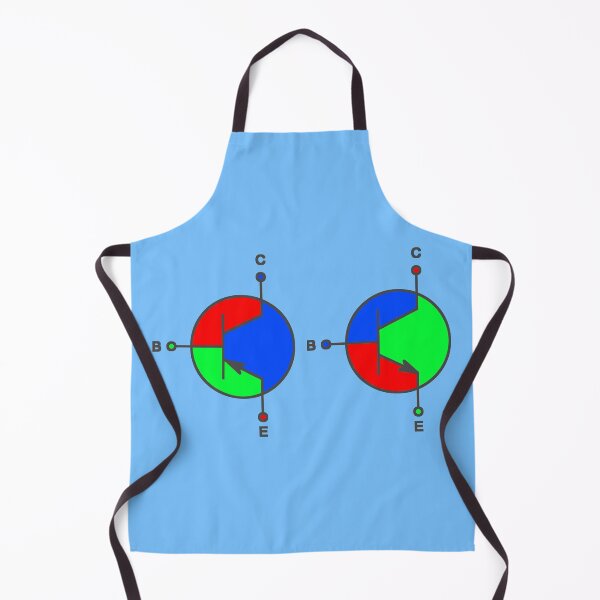 Item preview, Colorful NPN and PNP Transistor Circuit Symbol designed and sold by EngineersArt.
