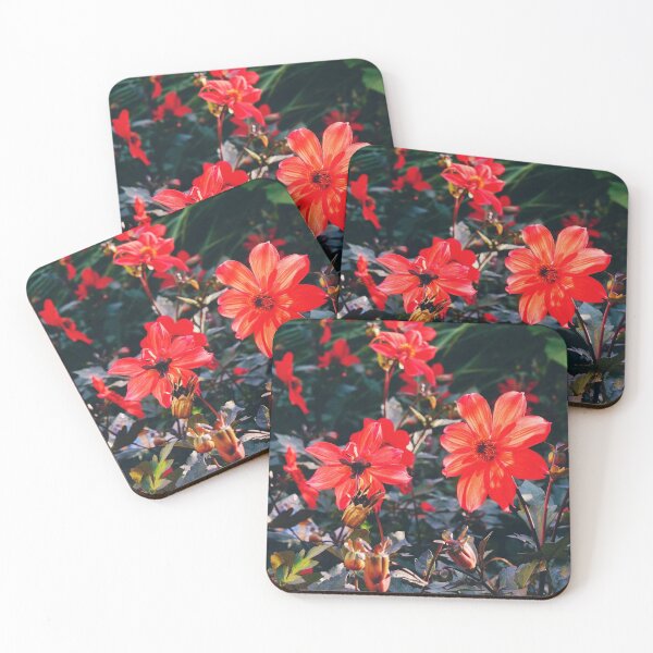 Item preview, Red dahlias  designed and sold by CarolinaReina.