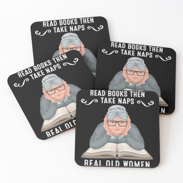 Item preview, Some old women read books then take naps real old woman read past their bedtime Funny books lover tee designed and sold by CathysGrimes.