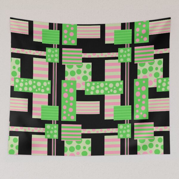 Item preview, Green and pink collage designed and sold by ValentinaHramov.