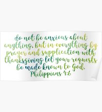 Philippians 4:6 Poster