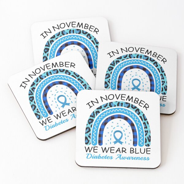 Item preview, In November We Wear Blue Diabetes Awareness  designed and sold by Mirnamar.