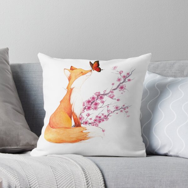 Item preview, Fox Japanese Cherry Blossom Flower Vintage Gift designed and sold by LeCongKim.
