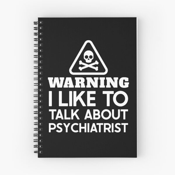 Artikelvorschau, Warnung, ich spreche gerne über Psychiater: Lustiges Psychiater-T-Shirt Mitarbeiter-Gag-Geschenk für Männer und Frauen (Geburtstag, Halloween, Weihnachten & Thanksgiving-Geschenkidee) entworfen und verkauft von Letaf.