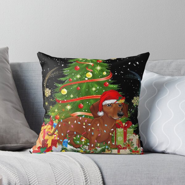 Item preview, Funny Dachshund Christmas Tree Light Pajama Dog Xmas designed and sold by JonathanJeffrey.