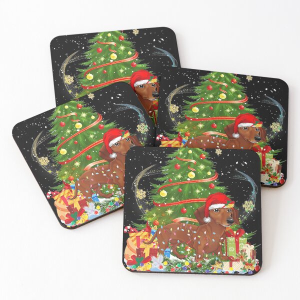 Item preview, Funny Dachshund Christmas Tree Light Pajama Dog Xmas designed and sold by JonathanJeffrey.