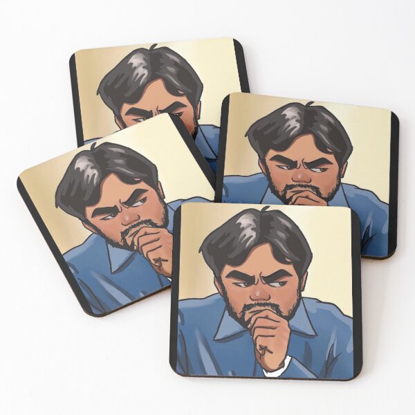 Item preview, Hikaru Nakamura Thinking Fan Art designed and sold by GambitChess.