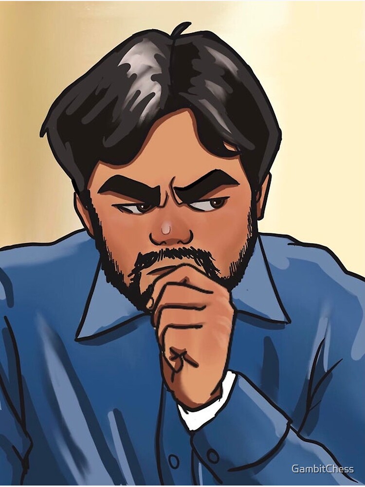 Hikaru Nakamura Cartoon Photographic Print for Sale by GambitChess