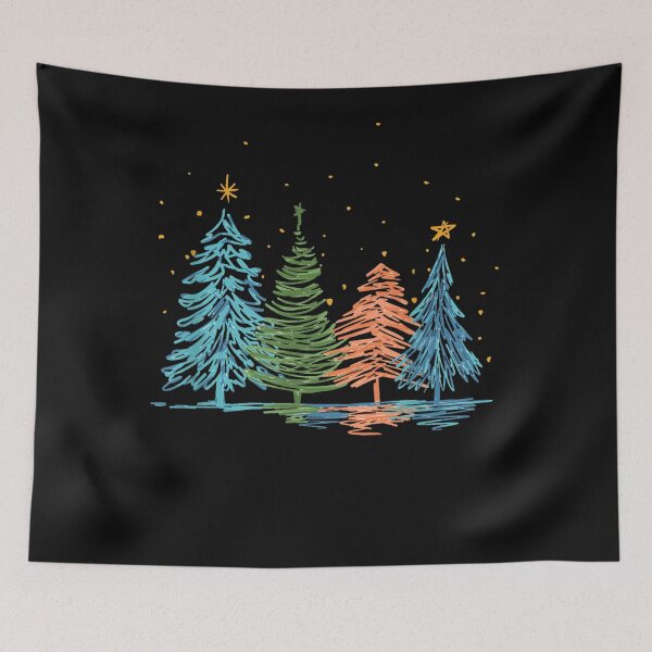 Item preview, Hand Drawn Christmas Trees designed and sold by KuylerKnight.
