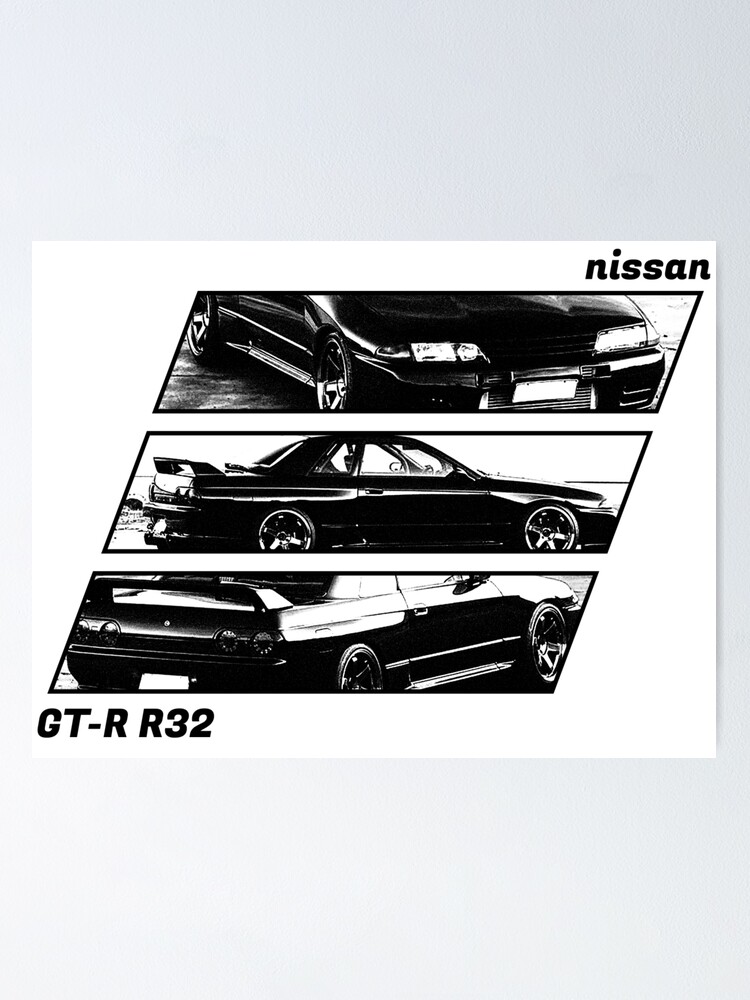 1989　スカイラインGT-R BNR32型　B2サイズポスター 1989スカイラインGT-R BNR32型B2サイズポスター