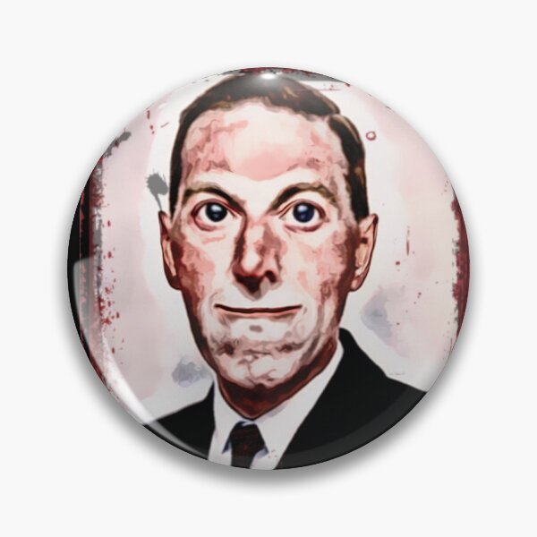 Item preview, Innsmouth smiling H. P. Lovecraft grungestyle portrait designed and sold by Zanimations.