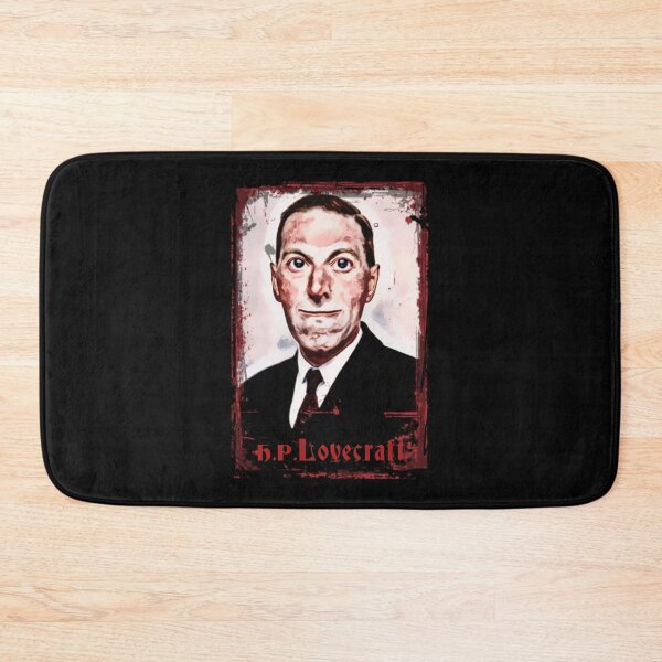 Item preview, Innsmouth smiling H. P. Lovecraft grungestyle portrait designed and sold by Zanimations.