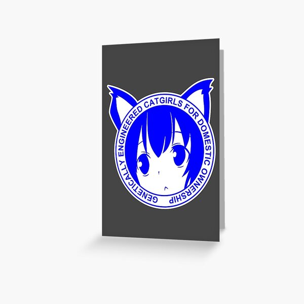 Genetically-Engineered-Catgirls-for-Domestic-Ownership!-(Black)-Mask  Sticker for Sale by Theav165kps