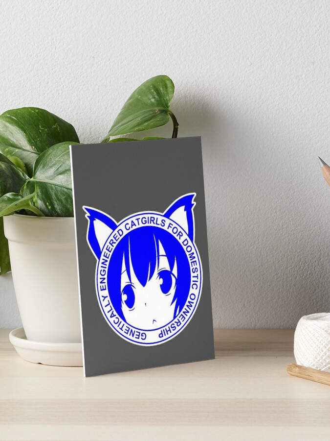 Genetically Engineered Catgirls for Domestic Ownership! Sticker for Sale  by bakerandness