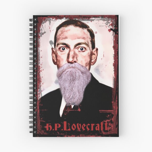 Item preview, Bearded H. P. Lovecraft grunge style portrait designed and sold by Zanimations.