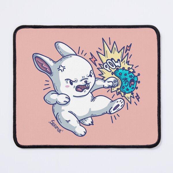 Item preview, Cute bunny from coronavirus fight club designed and sold by SPIRIMAL.