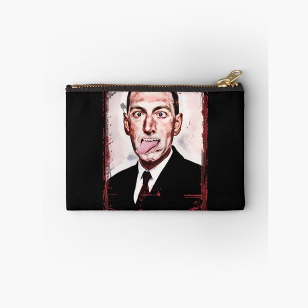 Item preview, Mad H. P. Lovecraft sticking out his tongue, grungestyle portrait designed and sold by Zanimations.